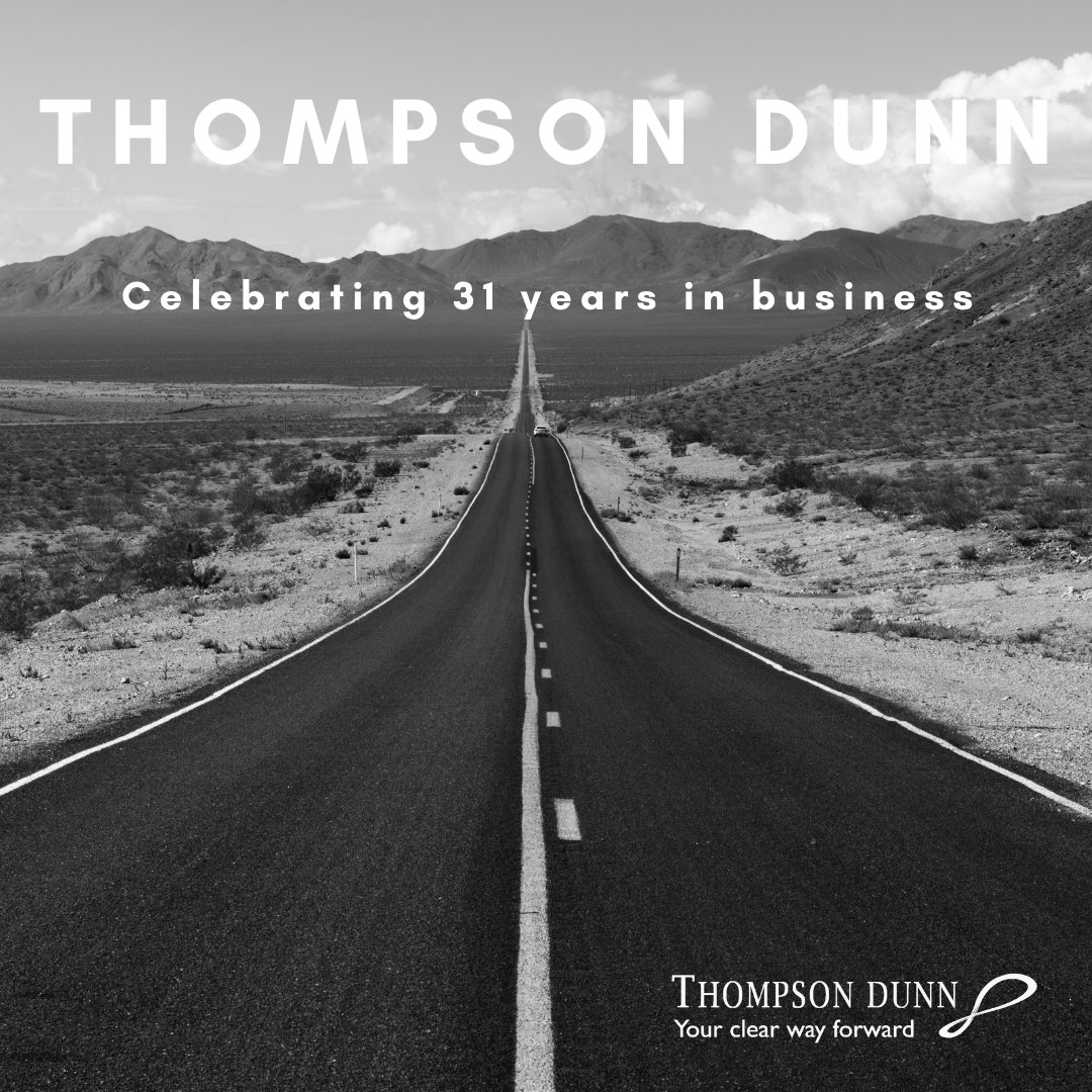 ThompsonDunn's tweet photo. Thompson Dunn are celebrating 31 years in business this week! Thank you to everyone who has been part of the journey #leadership #psychology https://t.co/2EnG05LUmN