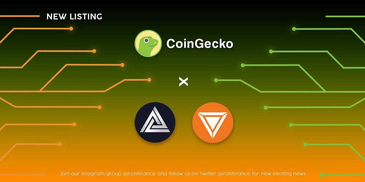🔈🔉🔊 $STEEL and $IRON are now listed on CoinGecko! 

STEEL: coingecko.com/en/coins/steel
IRON: coingecko.com/en/coins/iron