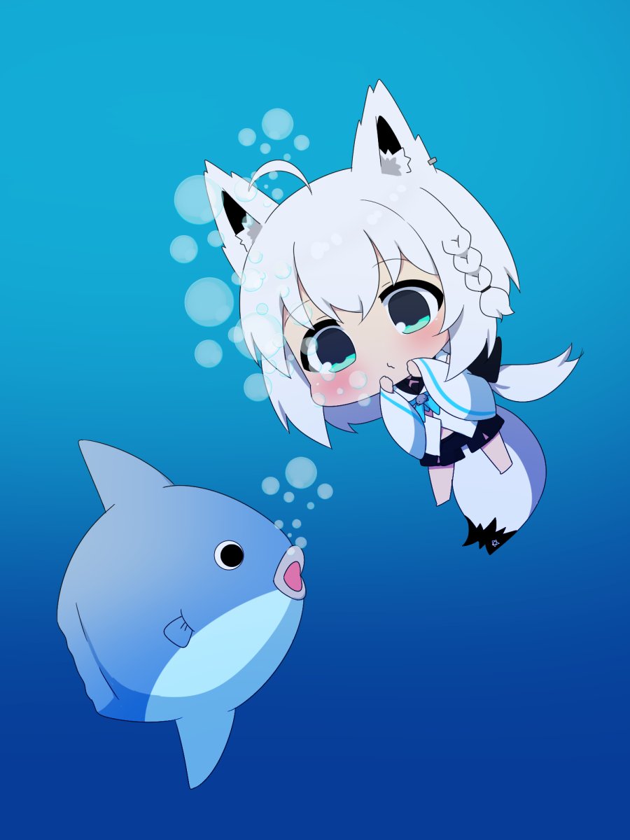 フブキ「はじまんぼぼぼ #絵フブキ 」|トゥーミのイラスト