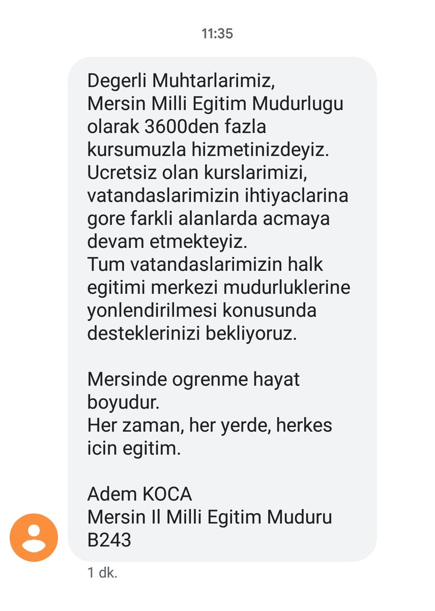 Milli Eğitim Müdürümüz Sn.Adem KOCA' dan, ilimizdeki tüm  muhtarlara Mektup.
<a href="/tcmeb/">Millî Eğitim Bakanlığı</a> 
✍️mersin.meb.gov.tr/www/il-milli-e…