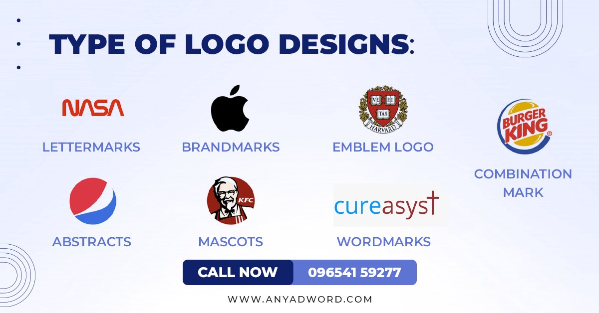 anyadword's tweet photo. Do you know there are 7 type of Logo Designs?
 
#logodesigning #logo #designer #logodesign #logomaker #designing #fridaymorning #weekendvibes #startup #india https://t.co/9BM3CmZhkb