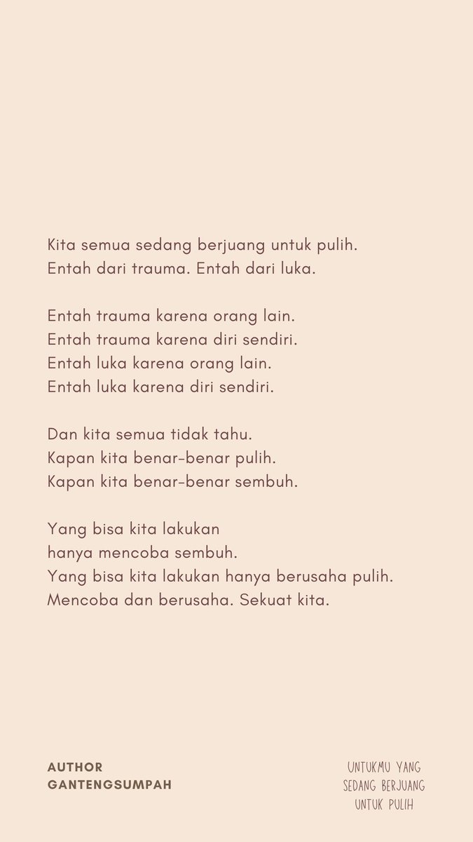 gantengsumpah's tweet photo. Untukmu. https://t.co/7RHYMRGnOn
