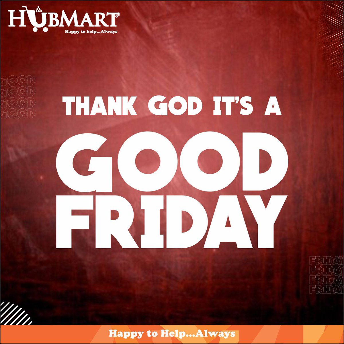 Cheers to a long weekend...
🥂
# Hubmart #TGIAGF #Easter2021