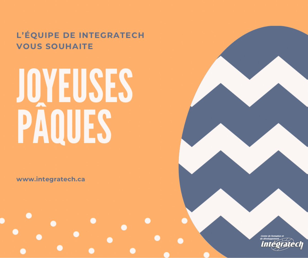 Veuillez prendre note que notre bureau sera fermé ce vendredi le 2 avril à l'occasion de la fête de Pâques. Nous seront de retour le lundi 5 avril dès 8h.
De la part de toute notre équipe, bonne chasse aux œufs et Joyeuses Pâques! 🐣