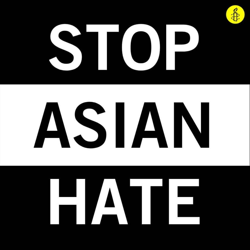 amnesty's tweet photo. We must end racism.  
We must end gun violence. 
We must end white supremacy. #StopAsianHate https://t.co/89zg8rop6f