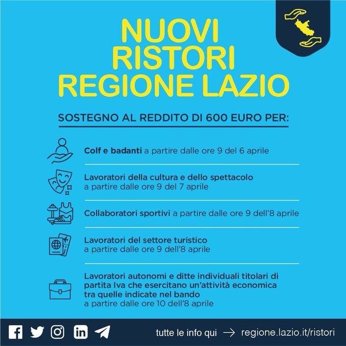 Con il bando da 30 milioni,  prosegue sostegno categorie più colpite da crisi _19. Nuovi  per l....