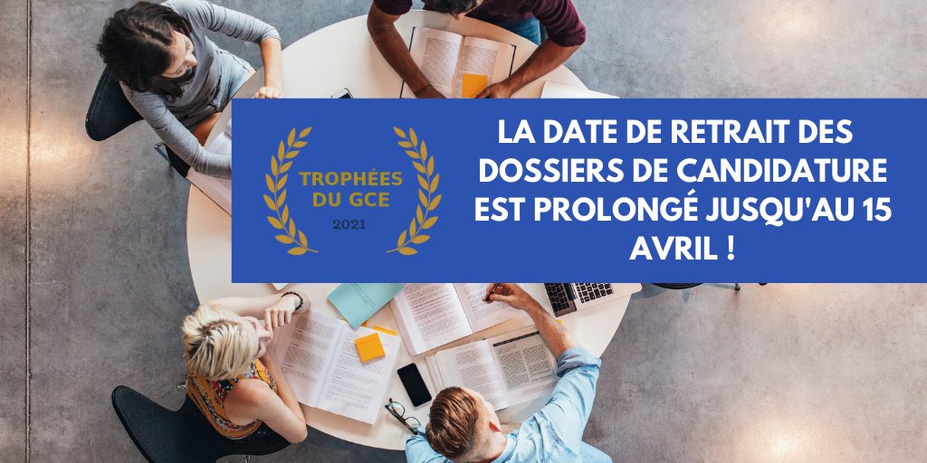 𝐋𝐞𝐬 𝐓𝐫𝐨𝐩𝐡𝐞́𝐞𝐬 𝐝𝐮 𝐆𝐂𝐄 🏆 - 𝐑𝐞𝐭𝐫𝐚𝐢𝐭 𝐝𝐞𝐬 𝐝𝐨𝐬𝐬𝐢𝐞𝐫𝐬 𝐩𝐫𝐨𝐥𝐨𝐧𝐠𝐞́ 𝐣𝐮𝐬𝐪𝐮'𝐚𝐮 𝟏𝟓 𝐚𝐯𝐫𝐢𝐥
N'attendez plus, téléchargez votre dossier pour participer et peut-être avoir la chance de repartir avec un prix 👉 bit.ly/2Za8DNi 
#Ent ...
