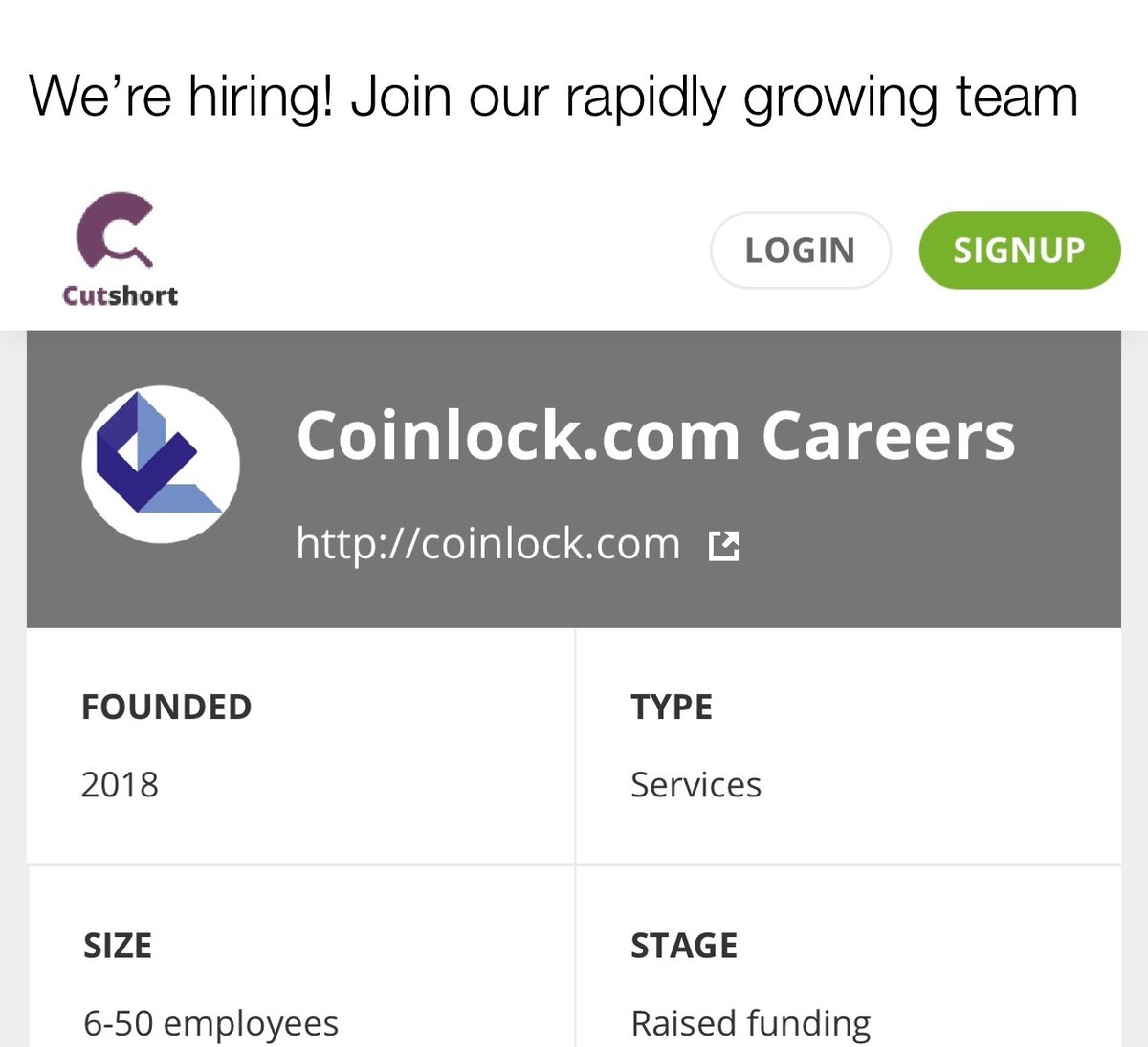CoinLockLLC's tweet photo. Want to #join our rapidly increasing #company? Check out all the #job listing on @CutshortHQ for currently open #listings and future ones that are coming! We’re currently #looking for a #FrontEndDeveloper, #JavaDeveloper, #PHPFullStackDeveloper, and #MobileAppDeveloper 💼 https://t.co/glarOSo6s6