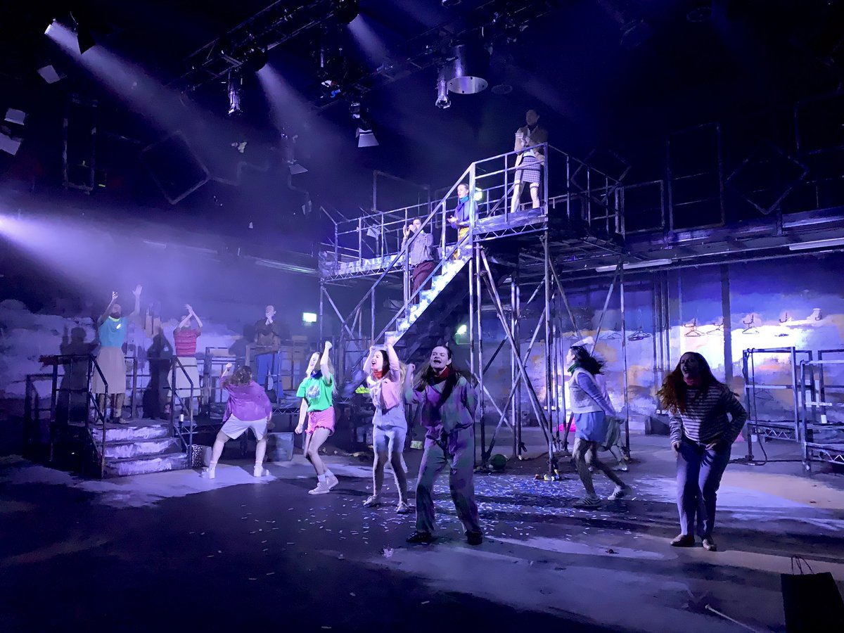 FrancescaJadeG's tweet photo. So overwhelmingly proud of the dedication, energy &amp; love poured into every single inch of this show by the incredible @LIPALiverpool students from design, lighting, sound, production to the performers.  They opened a show in fucking pandemic. That’s a Revolution. 🤟🏼 #Revolt https://t.co/UXMz429Jnl