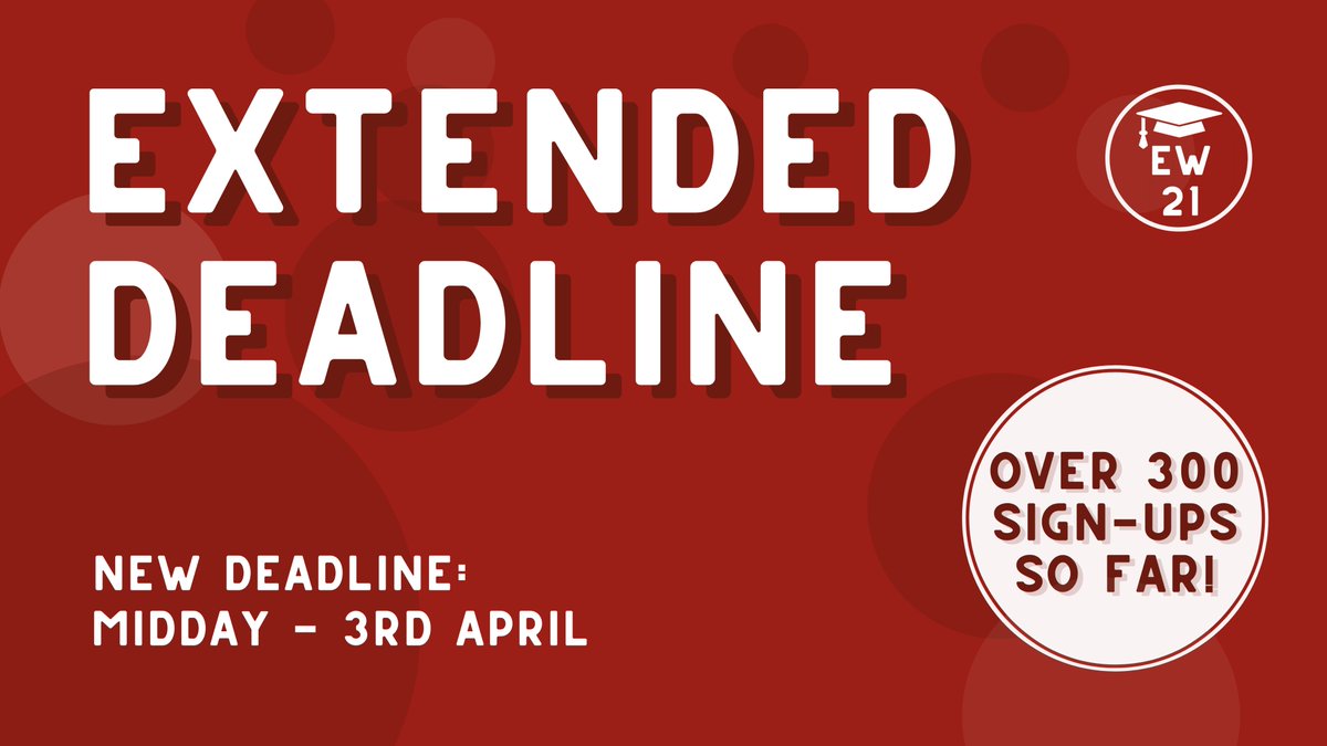 93percentclub's tweet photo. Due to a surge in demand - we are extending the deadline for #EmployabilityWeek21 until midday tomorrow!

Sign up here ➡️ https://t.co/G6JXhdDWim

#employability #upskilling #empowering #ew21 #93percentclub https://t.co/393KbntfWw