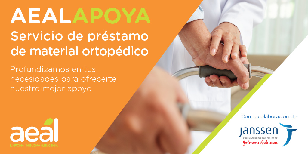 AEAL_'s tweet photo. ¿Conoces nuestro programa de préstamo y recepción de material ortopédico? Con él, fomentamos la autonomía de las personas con problemas de movilidad como consecuencia de un mieloma múltiple.

➡️Si estás interesado en el servicio AEAL Apoya escríbenos un correo a info@aeal.es. https://t.co/hsn28tVuJG