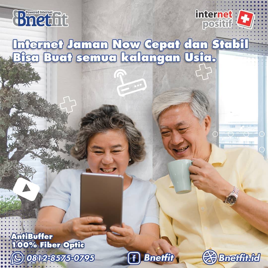 Internet berkualitas cepat dan stabil tentunya cocok buat kalangan disemua usia 😁😁 yuk #pakaibnetfit solusinya #internetcepat , #internetsehat , #antibuffering dan #tanpakuota yang cocok banget buat kamu yang update terus 😎😎
