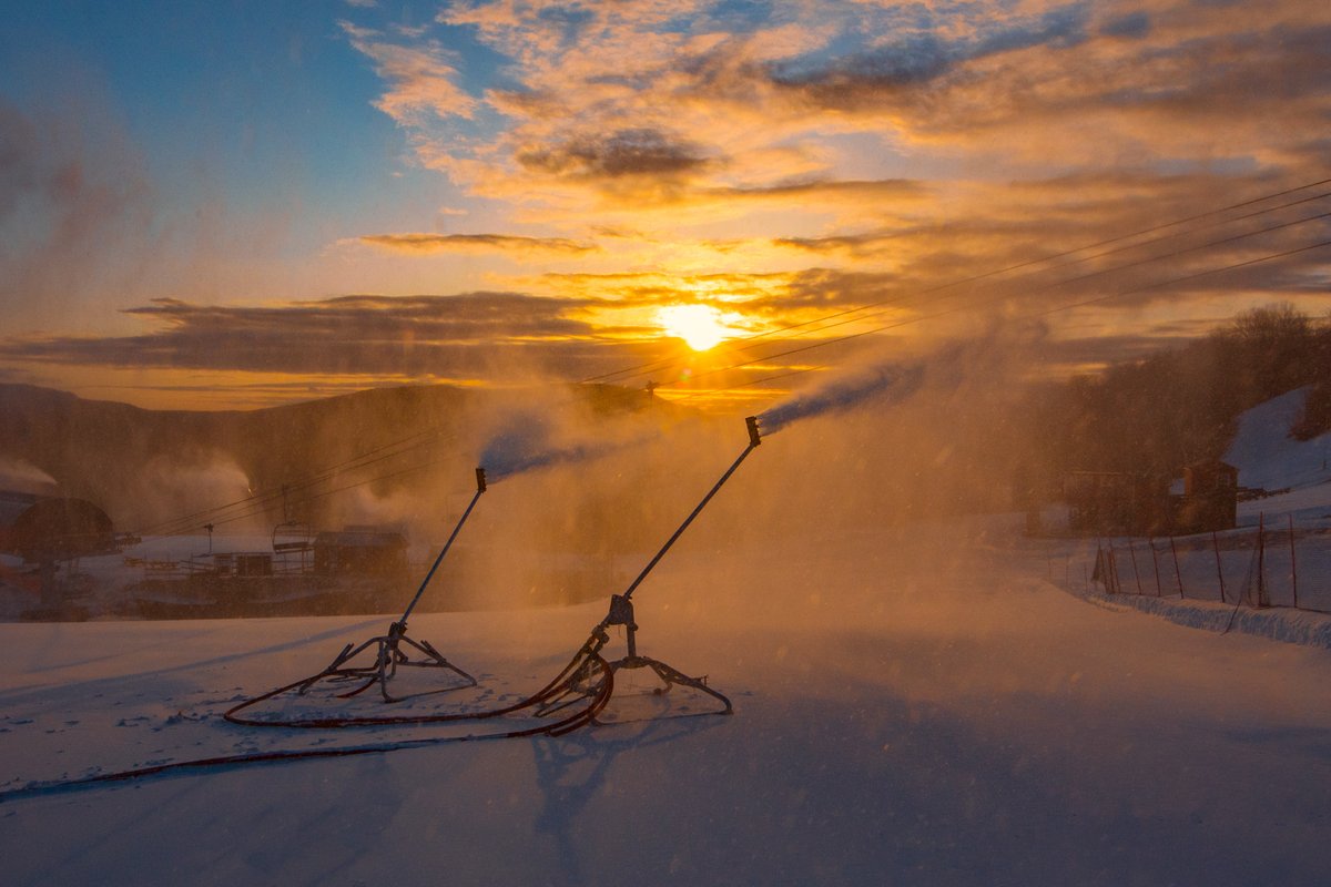 Snowmaking in April? That's right.