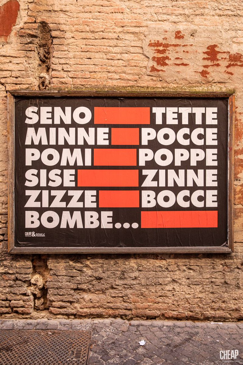 artribune's tweet photo. A BOLOGNA "TETTE FUORI": POSTER FEMMINISTI CHE INFORMANO
Sono le opere del collettivo CHEAP che, in collaborazione con School of Feminism, ha realizzato un nuovo intervento di public art per riflettere sulla sessualizzazione del corpo della donna
https://t.co/3nILoafyXL https://t.co/cQnx0CWBO1