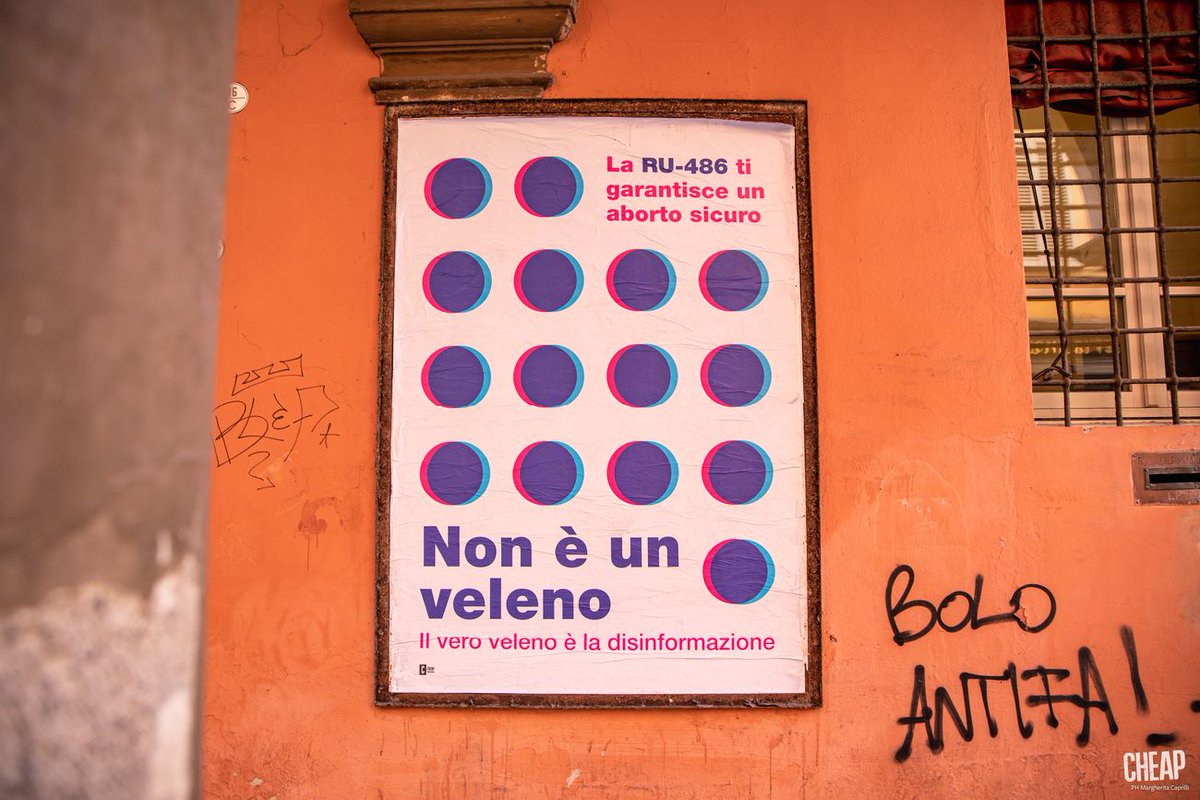 artribune's tweet photo. A BOLOGNA "TETTE FUORI": POSTER FEMMINISTI CHE INFORMANO
Sono le opere del collettivo CHEAP che, in collaborazione con School of Feminism, ha realizzato un nuovo intervento di public art per riflettere sulla sessualizzazione del corpo della donna
https://t.co/3nILoafyXL https://t.co/cQnx0CWBO1