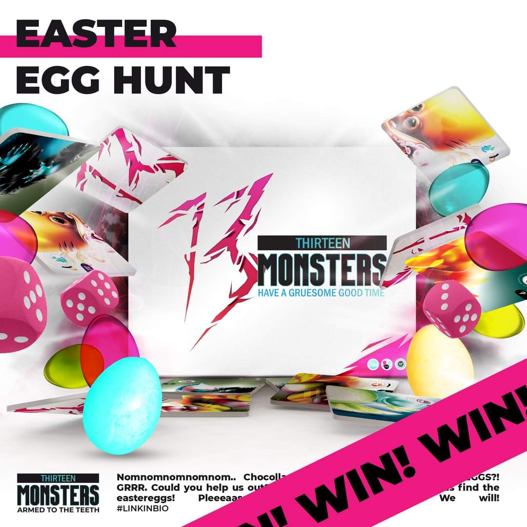 !!𝗘𝗔𝗦𝗧𝗘𝗥 𝗘𝗚𝗚 𝗛𝗨𝗡𝗧- 𝗪𝗜𝗡 𝗧𝗛𝗘 𝗨𝗟𝗧𝗜𝗠𝗔𝗧𝗘 𝟭𝟯 𝗠𝗢𝗡𝗦𝗧𝗘𝗥𝗦 𝗕𝗨𝗡𝗗𝗟𝗘!!
Scavenger hunt! Find all the eggs hidden on our website first to claim a free copy of our game!

#freegame #scavengerhunt #win #tabletopgaming #tabletopgame
instagram.com/p/CNKGMMEqDzV/…