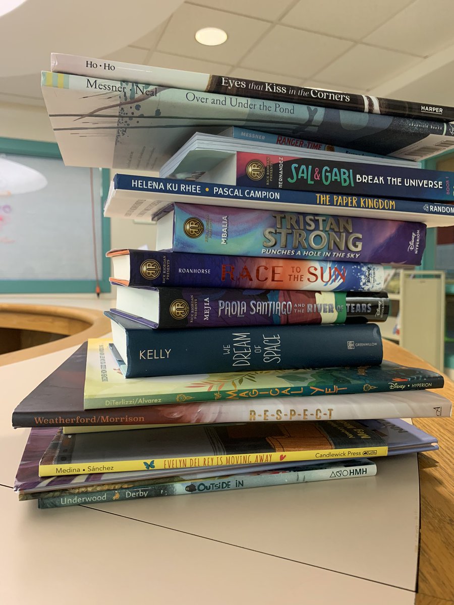 Tried to get all the donated books from the <a href="/SargentSharks/">SargentSharks</a> PTO in one pic but I can’t! There are just TOO MANY NEW BOOKS! Thank you to our PTO!