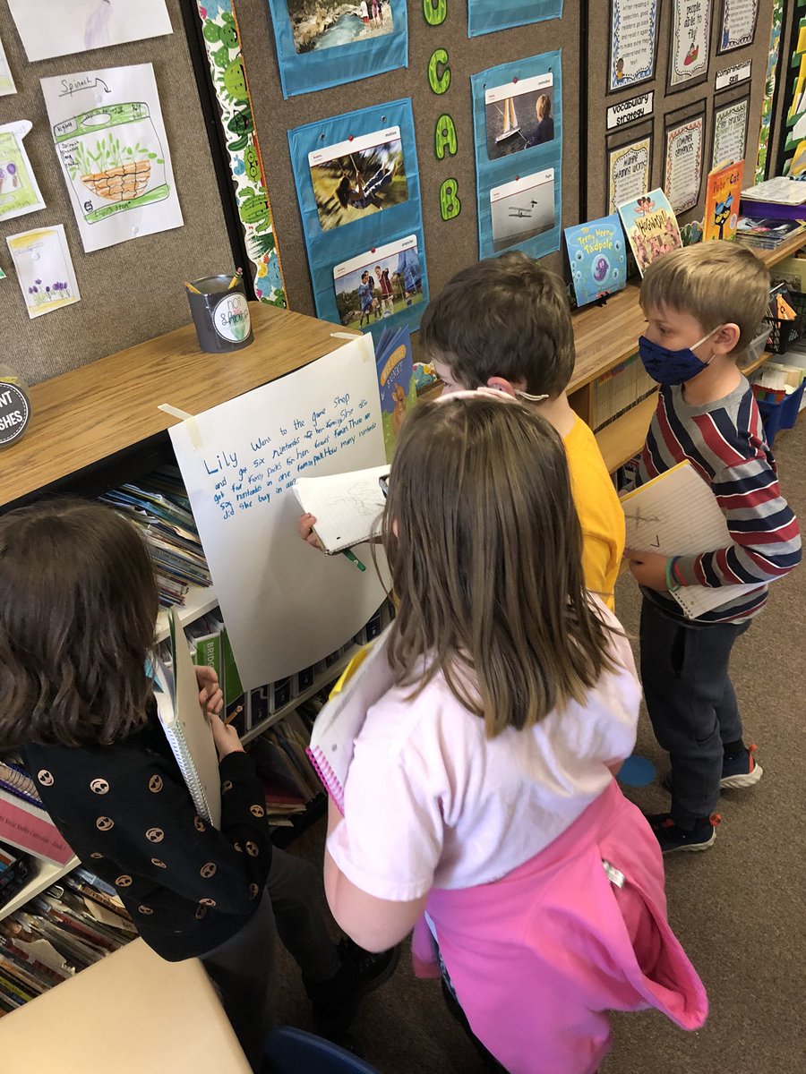 MsEnglemanEDU's tweet photo. This week students in 3LE worked in teams to create a multiplication or division word problem and then went around and solved the other problems their classmates made. We are getting so much better with division! #AHSchools #RamseyEaglePride https://t.co/LHoXKHzsFN