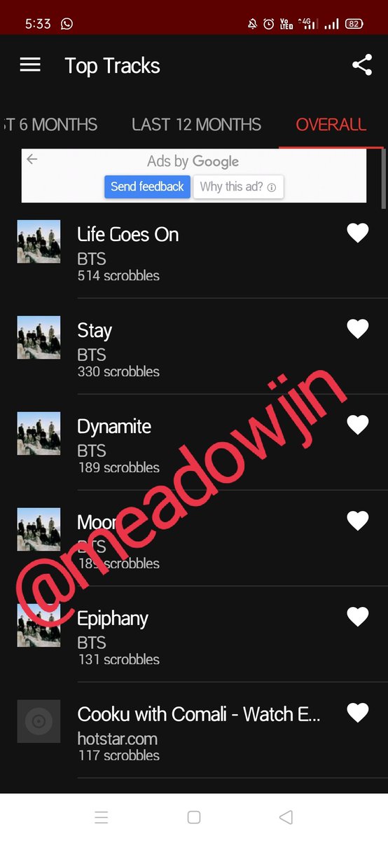 meadowjin's tweet photo. @BTSStreamToWin @BTS_twt Day 4: @Mint_musiclover  #STREAMBEBTSTW https://t.co/1bif5xIXAI