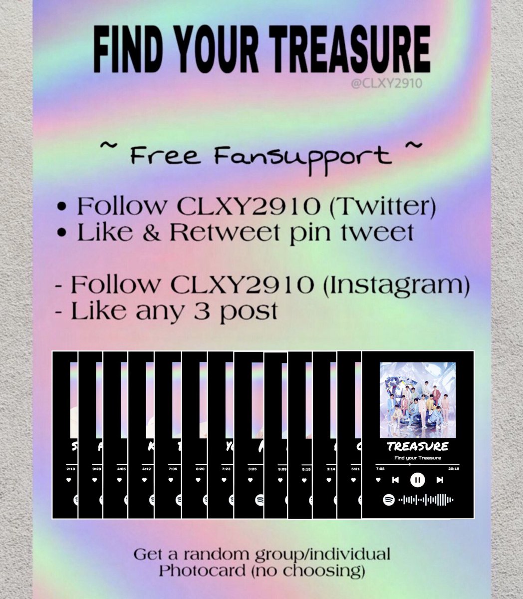 filter_whale's tweet photo. Giving out free fansupport 

How to get? 
• Follow @clxy2910 
• Like &amp; Retweet our pin tweet

Events that we are going will be under this tweet 

See you 💜

🛒: https://t.co/teWVGDJv6h

#TREASURE https://t.co/fAV40b2pJy