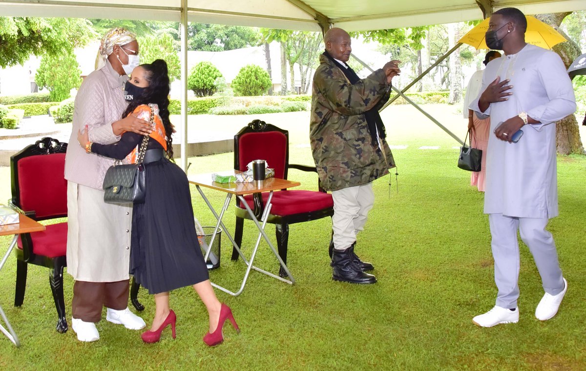 Senegalese-American musician Aliaune Damala Badara Thiam, popularly known as <a href="/Akon/">AKON</a>  , and his wife Ms. Rozina Negusei on arrival in Rwakitura. We are looking forward to a wonderful discussion with the couple.