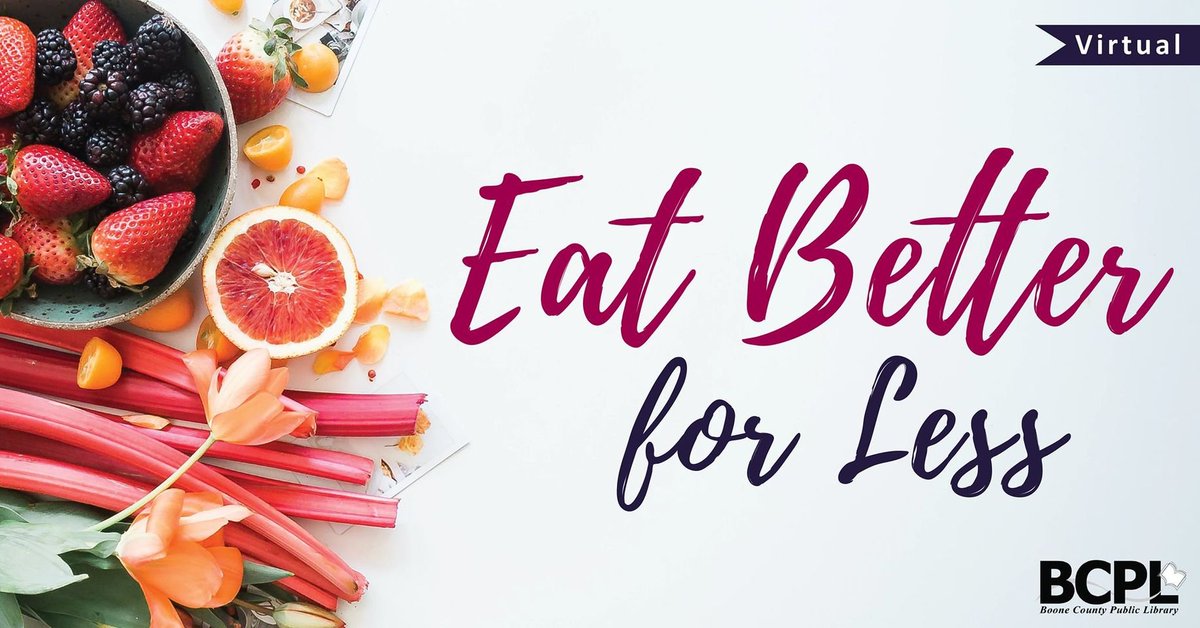 boonelibrary's tweet photo. Tues, 4/6 @ 11 am: Healthy cooking series presented by Holly Watters where you will learn simple tips on how to make affordable, healthier food choices for your family.  Zoom link will be provided prior to the event.
Register here: https://t.co/qaOCCl3f13 https://t.co/e0ZXuCDhzs