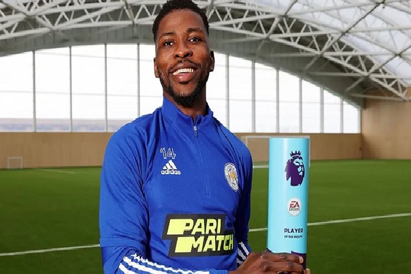 TheNationNews's tweet photo. Kelechi Iheanacho wins Premier League Player of the Month for March https://t.co/4k6LvCgZkT
