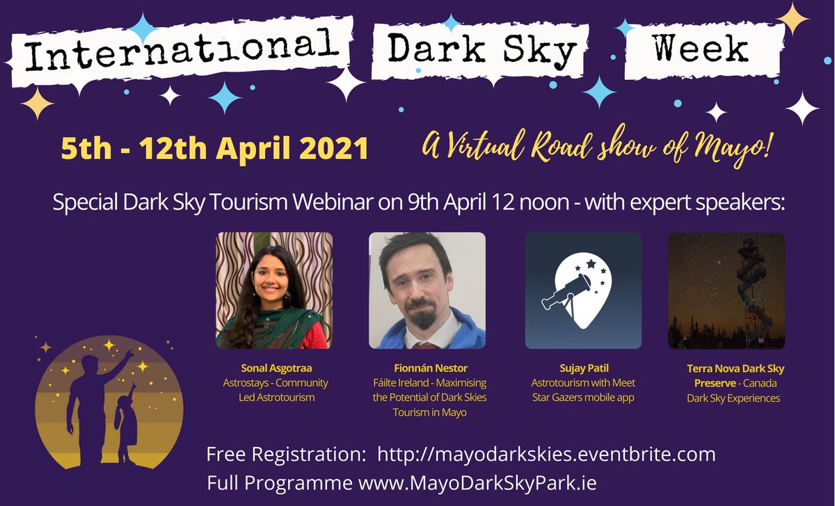 WildNephin's tweet photo. 🔭Celebrating #IDSW2021 from April 5th!

📆Full calendar w/ something for everyone!

🌠Astrotourism webinar on April 9th is a must, a global affair w/ speakers from India, France &amp; Canada. Click here to register: https://t.co/CAciKF3NDw 

🙏Please share &amp; help spread the word! https://t.co/gRmeRhw3Z8