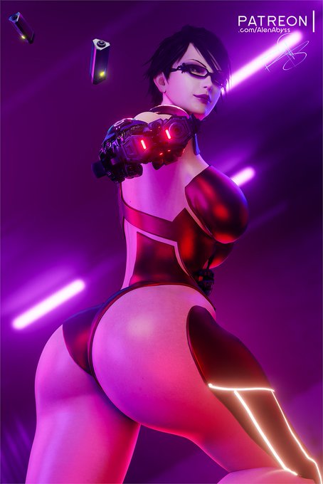 Do you like em THICC?  Sexy #cyberpunk Bayonetta🤤 Full nsfw set/4k png/blendfile: https://t.co/nGMnbOXTWQ<a href="/tag/cyberpunk"class="tags">#cyberpunk</a>