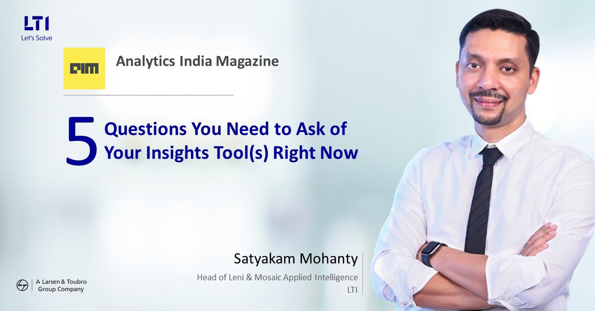 ltm_ofcl's tweet photo. LTI's @satymohanty puts forward 5 critical questions that can help you assess your insights platforms and whether they are well-suited to support your organization's decision-making process. Read full article on @Analyticsindiam https://t.co/Ffb1OuGUay #Analytics #Insights https://t.co/Tzf02pyeN8