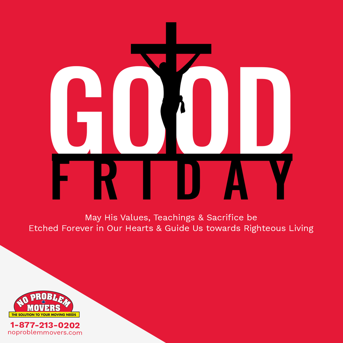 NoProblemMovers's tweet photo. Mercy, peace, and love. May the grace of the Lord surround you today and forever. Have a blessed Good Friday.
Visit our website: https://t.co/ziNfg3ezvO
#GoodFriday #LordJesus #JesusChrist #EasterWeekend #Friday #HolyWeek #Passover #JesusLovesYou #NoProblemMovers https://t.co/h11X60x0AB