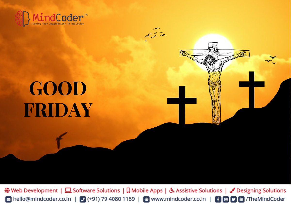 themindcoder's tweet image. “May the God of hope fill you with all joy and peace. Wishing you all a Happy Good Friday!”

#mindcoder #software #technology #programming #business #softwarecompany #webdevelopment #startup #softwaredevelopment #development  #assistivetechnology #assistivesolutions #GoodFriday