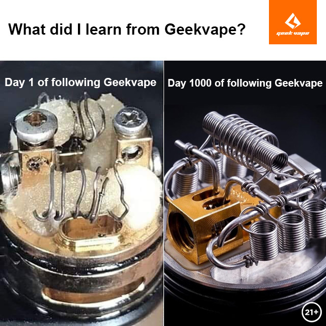 GeekvapeStore's tweet image. What did you learn from Geekvape?🤯
.
.
.
.
.
Warning: you must be of legal age to vape, thank you!
#geekvape #vapestudy #vapefun #diyvape #vapelife #vapelover #vapeweekend #geekvapefan

store.geekvape.com