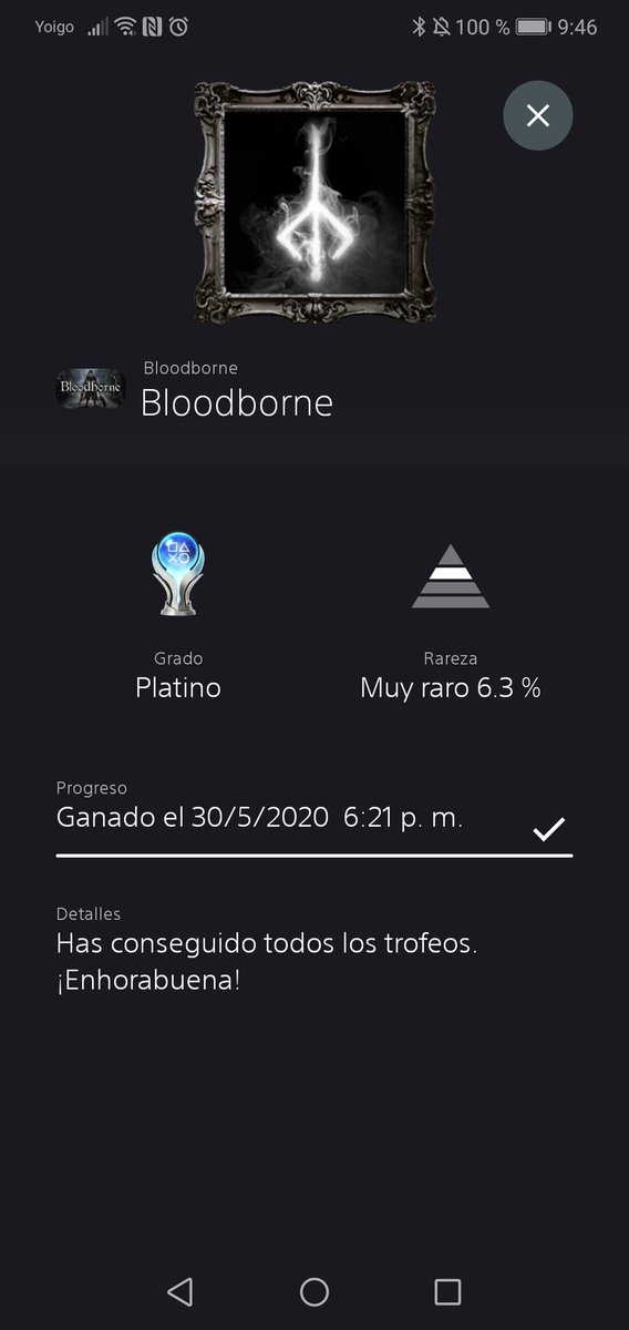 EnriqueArques's tweet photo. Ya tengo mi deseado triplete de Platinos en  #Bloodborne #SekiroShadowsDieTwice  y #Nioh con este último ya son 35 platinos. Ahora a por los #DarkSouls!!! @PlayStationES https://t.co/WoihJ0a1MI