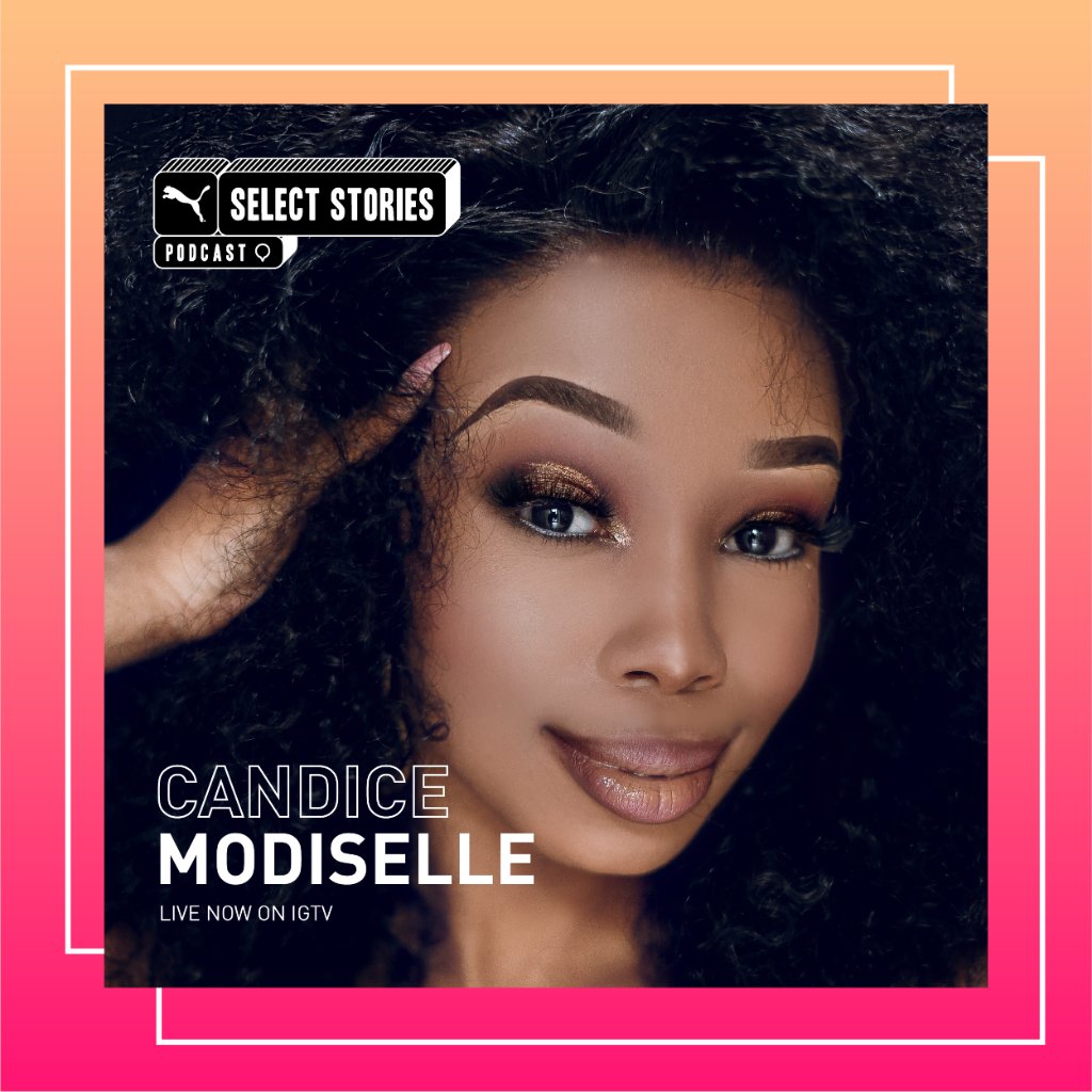 PUMASouthAfrica's tweet photo. @CandieModiselle  is a colorful and passionate storyteller that has committed her career to cementing herself as an exemplary youth figure and multifaceted artist. Catch her on  #SelectStories live now on @PUMASouthAfrica IGTV 📺 https://t.co/ER75n2zU7I