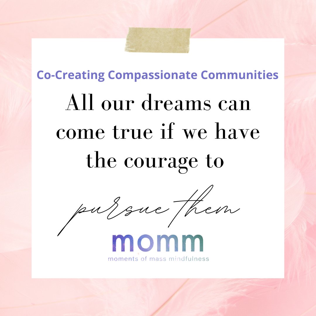 All our dreams can come true if we have the courage to pursue them.
#dreamscancometrue #courage #momm