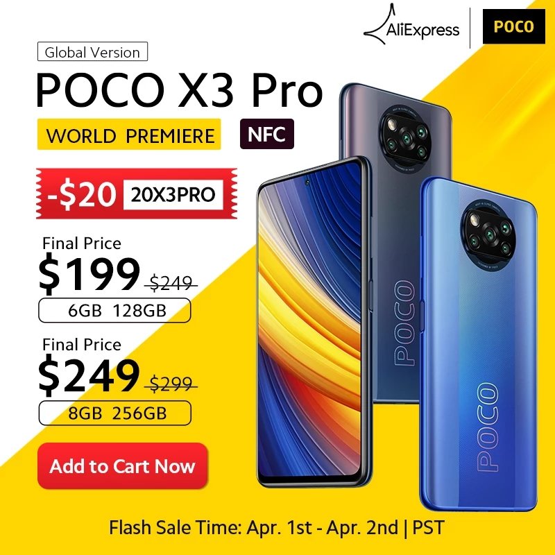 thawweeg's tweet photo. توفر جهاز POCO X3 PRO في موقع علي اكسبرس 

على هالرابط 👇🏻

https://t.co/NCultxNcFX

مواصفاته كاملة بالصور التوضيحية
المعالج 
الكاميرات
البطارية 

أيضاً بامكانك تختار اي سعة رام يناسبك https://t.co/wMiD3i7B47