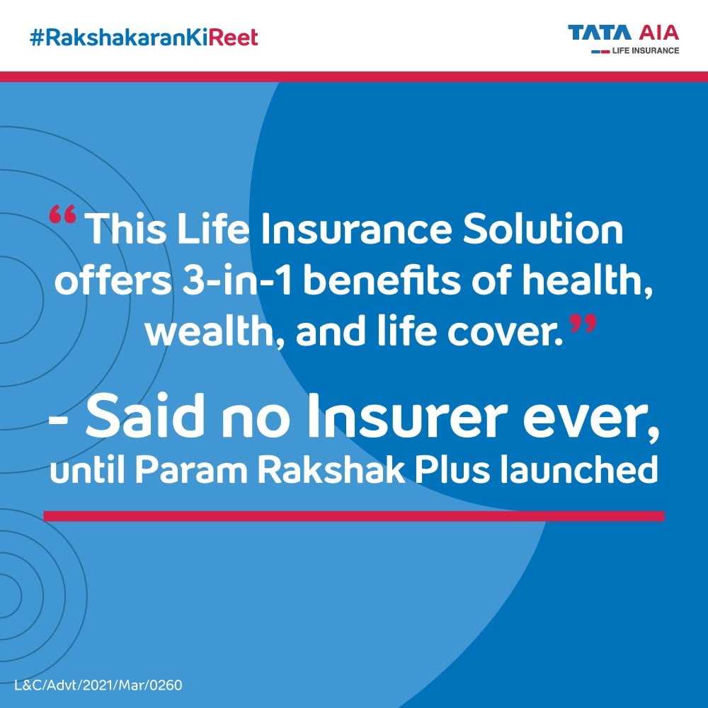 GCServices3's tweet image. When it comes to our future, we all have a plan. But, does your plan offer the triple benefits of health, wealth, and life cover? If not, then secure your future with a Param Rakshak Plus solution today.
Know More gcservices.co.in/tata-aia-param…
#tataaia #lifeinsurance #bestlifeinsurance