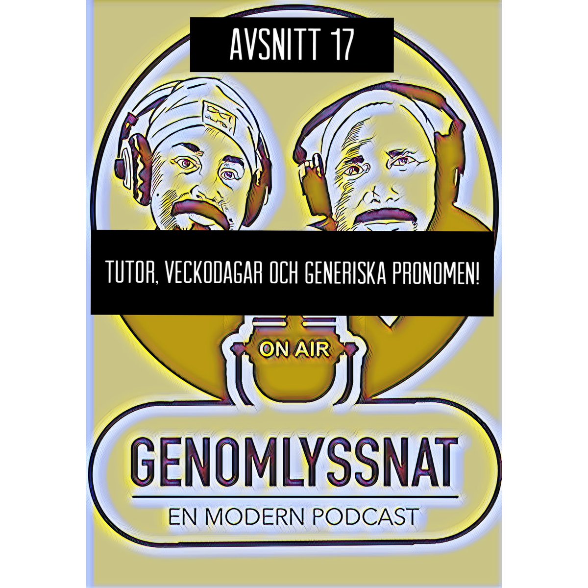 Genomlyssnat - en modern podcast tweet media