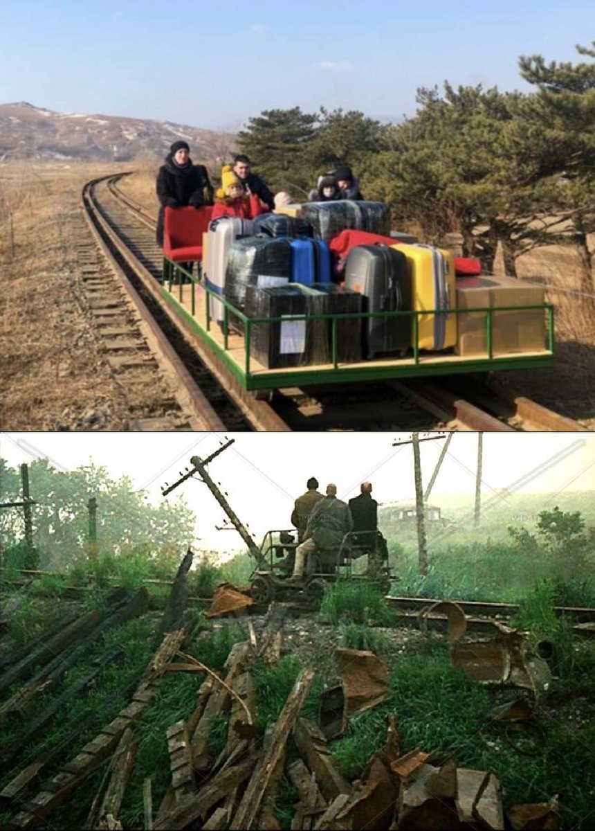 Mattia71209463's tweet photo. DIPLOMATICI RUSSI VIA DA COREA NORD SU CARRELLO FERROVIARIO
VS
STALKER,  Andrej Tarkovskij 1979
#diplomaticirussi #Russia #NorthKorea #COVIDー19 #STALKER #tarkovskij #goout https://t.co/fGlpdDboFm