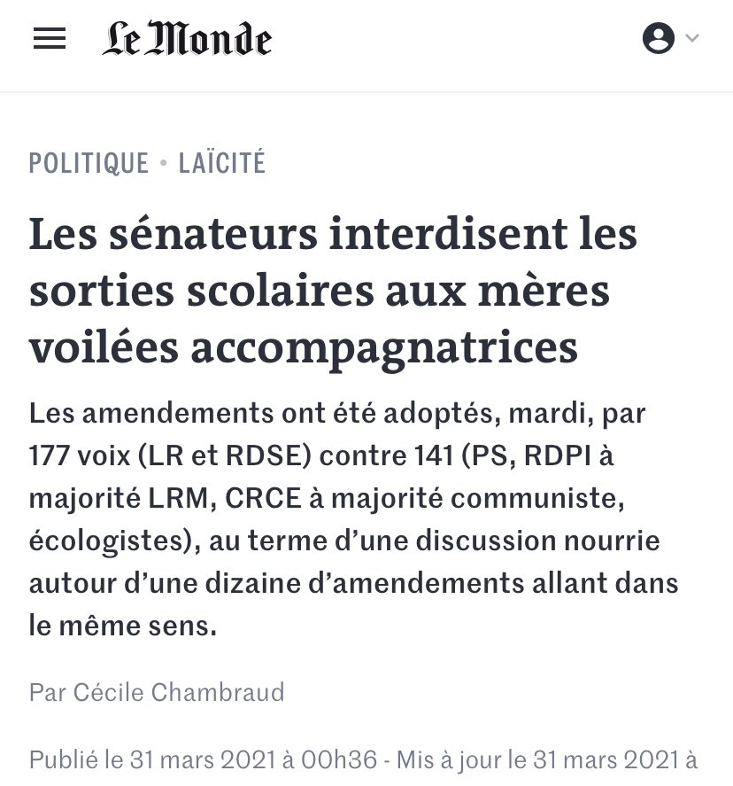 s_assbague's tweet photo. Pendant ce temps, au Sénat, on vote des amendements poursuivant &amp; renforçant les politiques coloniales de :

• dévoilement des femmes musulmanes &amp; de contrôle des corps

• gestion raciale de l’espace public

• mise au pas &amp; neutralisation des forces &amp; voix contestataires

... https://t.co/zCPcoRbzk7