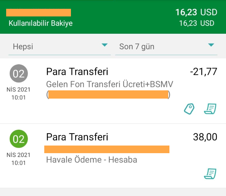 Garanti Bankası hesabıma yurt dışından gelen 38 USD'nin 21.77 USD'lik kısmını kesinti olarak almış. Çağrı merkezi de "Evet doğrudur, yapabileceğimiz bir şey yok" diyor😄

Kaç yıllık müşterinizim, rica ediyorum saçmalamayalım #Garanti

<a href="/GarantiBBVA/">Garanti BBVA</a> <a href="/GarantiyeSor/">Garanti BBVA'ya Sor</a>