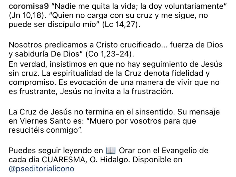CoroMisa9's tweet photo. A la sombra del madero
de tu cruz yo quiero estar.
Déjame, buen carpintero,
quieto a tus pies descansar!

De tu sangre ese reguero
déjame atesorar,
que ella es buen lavadero
para mis faltas borrar.

#ViernesSanto #SemanaSanta https://t.co/HvMBFZjb7d