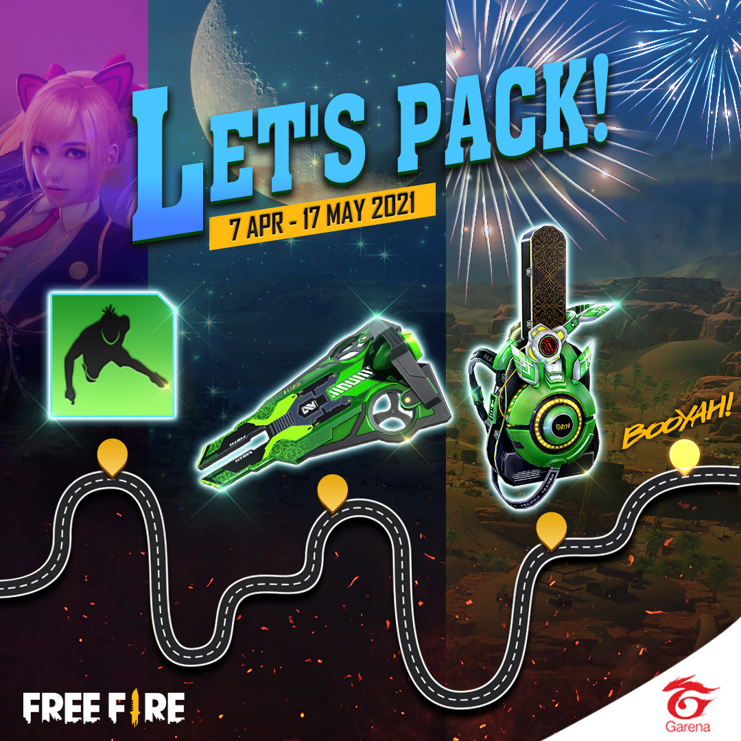 freefireeu's tweet photo. [New Event] Get ready for packing...
and join us on a new adventure!

The Start of a Journey is on the way... 🚙
7 April - 17 May 2021

#FreeFire #SurvivorJourney
#FreeFireEU https://t.co/GYUnFvllFf