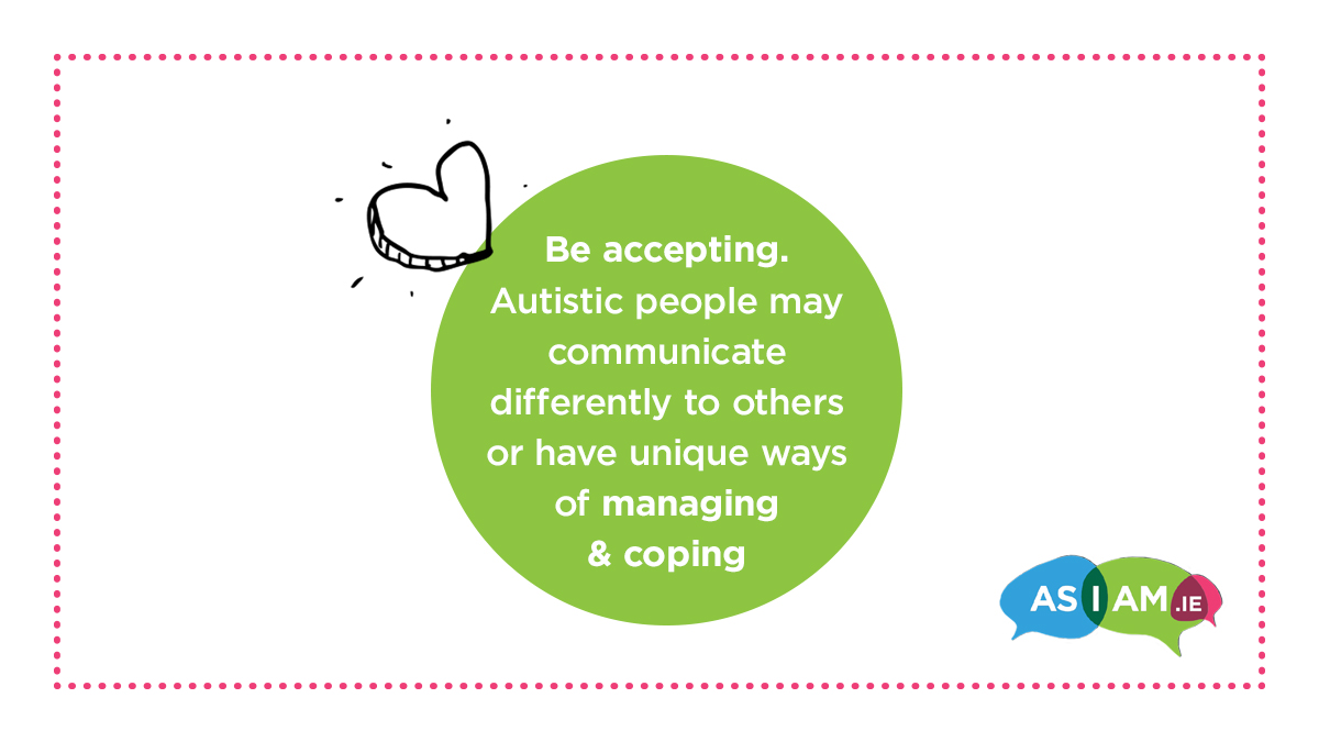 HSELive's tweet photo. Accepting &amp; supporting autistic people, and families is not just about what others can do. It can also mean simple actions to learn more, to show your support &amp; not let getting it wrong stop you from trying. Here are some ways to say yes to autism acceptance #AutismAcceptanceDay https://t.co/T5XHjGwkN4