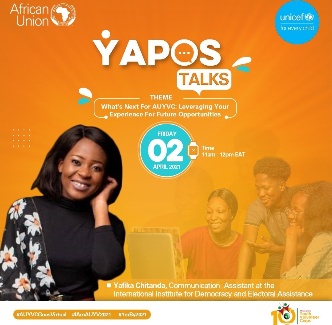 AUYouthProgram's tweet image. First off Yafika explains how the program taught her how to navigate the diplomatic community and how it has made her a far better professional. #YTalks2021 #AUYVCGoesVirtual