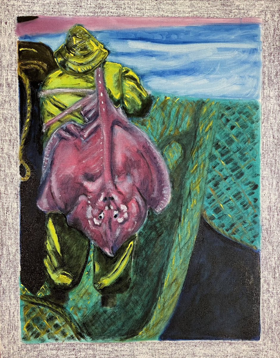 CharlotteEschen's tweet photo. Fisker og Rokke. Ches. #kunstudstillinger #painting #danishart #kunstner #outsiderart
#outsiderartist #brutart #kvindeligekunstnere #animalart #skitser #sketching
#danskkunstner #tegning #figurativ
#artist #contemporaryart #artlover #artstagram #figurativeart
#figurativeartist https://t.co/NkDbZJvFBq