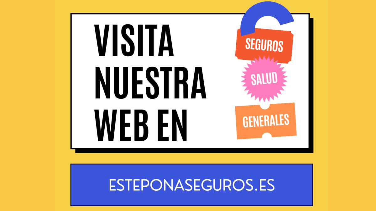 🔊 Estrenamos web para que puedas contratar el mejor seguro 🔝 de Estepona y España que se adapte a tus necesidades. Accede y escríbenos, te mandaremos presupuesto sin compromiso. 📒

#estepona #seguros #auto #coche #salud #segurosestepona #esteponaseguros #tuseguro
