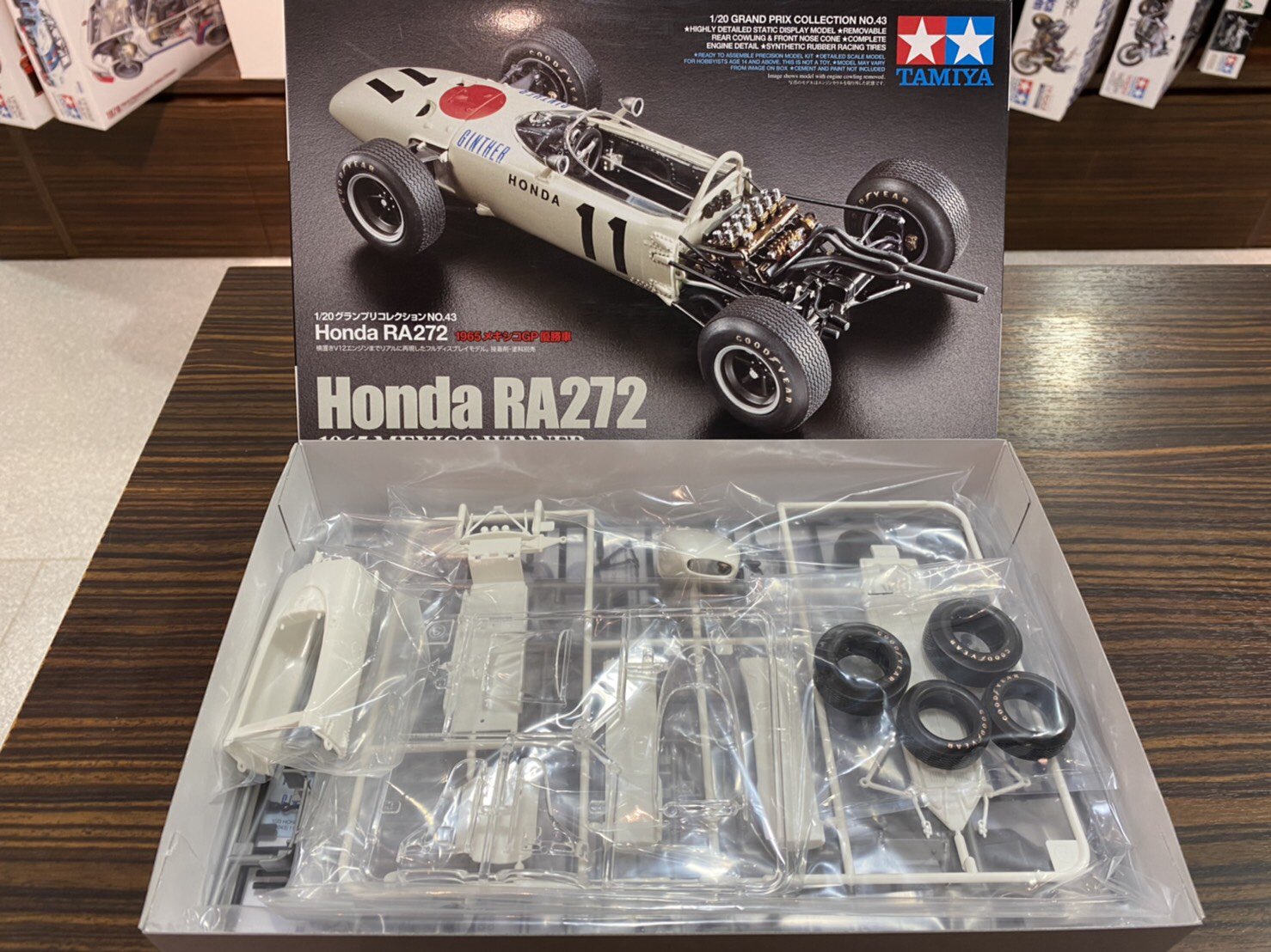 タミヤ プラモデルファクトリー 新橋店 先日開幕した今年のf1 ホンダの参戦最終年となることや7年ぶりの日本人ドライバー角田選手の活躍で大注目ですね タミヤからもホンダf1 最初の勝利を飾ったra272がモデル化されています プラモデルを作りながらf1
