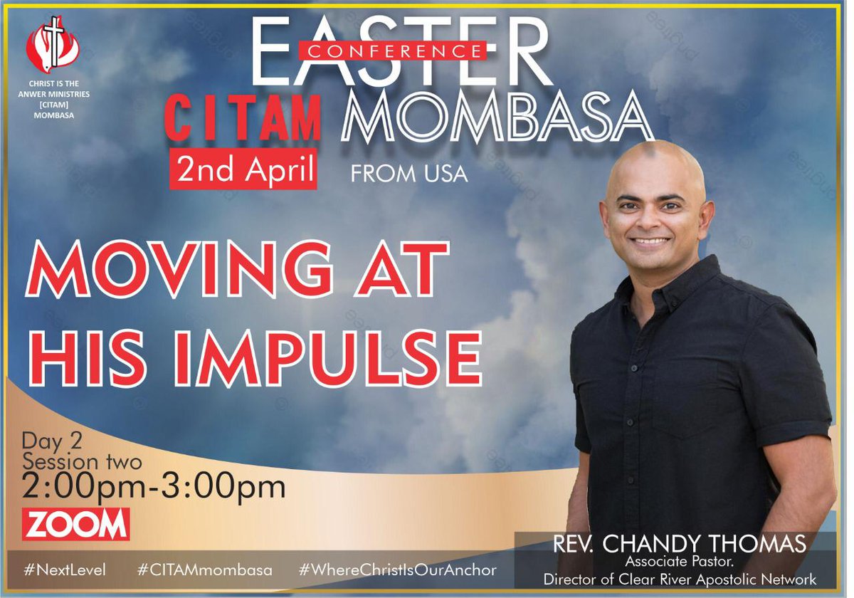 CitamMombasa's tweet photo. See you at 2pm East Africa Time for the session 2.
#TIT
#EasterConference
#Day2Session2
#TheNextLevel
#WhereChristIsOurAnchor https://t.co/3WQGRMbmuK